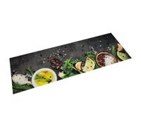 vidaXL Tapis de cuisine lavable impression d'épices 60x180 cm velours