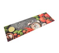 vidaXL Tapis de cuisine lavable impression légumes 45x150 cm velours 136537