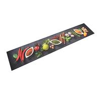 vidaXL Tapis de cuisine lavable impression d'épices 60x300 cm velours