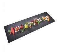 vidaXL Tapis de cuisine lavable impression d'épices 60x180 cm velours