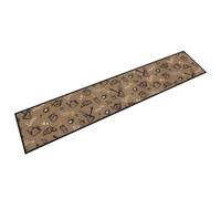 vidaXL Tapis de cuisine lavable imprimé Morning brun 60x300 cm velours