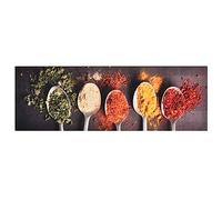 vidaXL Tapis de Cuisine Lavable Paillasson de Bureau Moquette de Sol Tapis de Couloir Tapis de Couloir Moquette de Cuisine Cuillères 45x150 cm