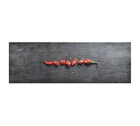 vidaXL Tapis de Cuisine Lavable Paillasson de Bureau Moquette de Sol Tapis de Couloir Tapis de Couloir Moquette de Cuisine Poivre 60x300 cm