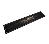 vidaXL Tapis de cuisine lavable texte Coffee 60x300 cm velours