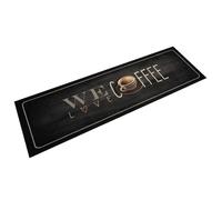 vidaXL Tapis de cuisine Texte Coffee – Lavable antidérapant velours – 45x150 cm