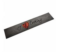 vidaXL Tapis de cuisine lavable texte Cooking 60x300 cm velours