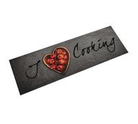 vidaXL Tapis de Cuisine Lavable Texte Cooking, Paillasson Antidérapant, Tapis de Sol, Tapis devant Évier, Moderne, 45x150 cm