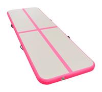 Tapis gonflable de gymnastique avec pompe 600x100x10cm PVC Rose