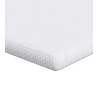 vidaXL Tapis de lit 160 x 200 cm en Mousse Froide Blanche en Polyester, avec Technologie de Gel rafraîchissant. Parfait pour Une Chambre Moderne, Finition Mate, et Passe en Machine.