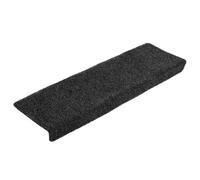 Tapis de marches d'escalier - vidaXL - Noir - 65x21x4 cm - Antidérapant - Lavable