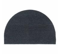 vidaXL Tapis de Porte, Paillasson Antidérapant, Tapis de Sol Entrée Jardin, Moderne, Gris Foncé Demi-Rond 40x60 cm Fibre de Coco Touffeté