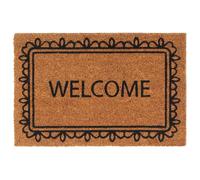 Vidaxl Tapis De Porte Naturel 40x60 Cm Fibre De Coco Touffeté