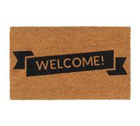Vidaxl Tapis De Porte Naturel 45x75 Cm Fibre De Coco Touffeté