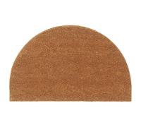 vidaXL Tapis de Porte, Paillasson Antidérapant, Tapis de Sol Entrée Jardin Garage, Naturel Demi-Rond 50x80cm Fibre de Coco Touffeté