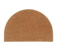 vidaXL Tapis de porte naturel demi-rond 60x90 cm fibre de coco touffeté 155564