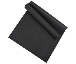 vidaXL Tapis de Protection Sport Noir 150 x 75 x 0,6 cm, Tapis de Protection pour intérieur, Absorbant Les Chocs, antidérapant pour vélo, protège Le Sol du Tapis de Course