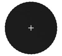 Vidaxl Tapis De Saut Tissu Noir Pour Trampoline Rond De 3,05 M