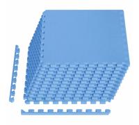 vidaXL Tapis de Sol 12 pcs Bleu 4,32 m² Mousse EVA, Tapis de Puzzle emboîtables, Protection de Sol, Tapis de Gym, Sol d'exercice Polyvalent