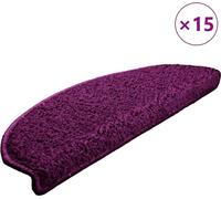 vidaXL Tapis de sol 15 pcs. 65x21x4 cm Violet Demi-Rond Grand