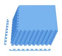 vidaXL Tapis de Sol 40 pcs Bleu 14,4 m² Mousse EVA, Tapis de Puzzle emboîtables, Protection de Sol, Tapis de Gym, Sol d'exercice Polyvalent
