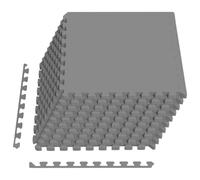 vidaXL Tapis de Sol 50 pcs Gris 18 m² Mousse EVA, Tapis de Puzzle emboîtables, Protection de Sol, Tapis de Gym, Sol d'exercice Polyvalent