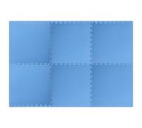 vidaXL Tapis de sol 6 pcs. 2,16 m² Mousse EVA bleue