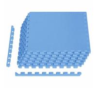 vidaXL Tapis de Sol 6 pcs Bleu 2,16 m² Mousse EVA, Tapis de Puzzle emboîtables, Protection de Sol, Tapis de Gym, Sol d'exercice Polyvalent