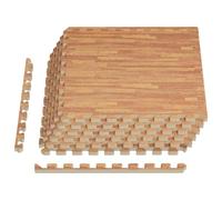 vidaXL Tapis de Sol 6 pcs Bois 2,16 m² Mousse EVA, Tapis de Puzzle emboîtables, Protection de Sol, Tapis de Gym, Sol d'exercice Polyvalent