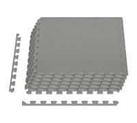 vidaXL Tapis de Sol 6 pcs Gris 2,16 m² Mousse EVA, Tapis de Puzzle emboîtables, Protection de Sol, Tapis de Gym, Sol d'exercice Polyvalent