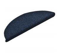 vidaXL Tapis de sol auto-adhésifs 15 pcs. 56x17x3 cm bleu marine demi-rond