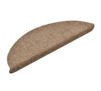 vidaXL Tapis de sol auto-adhésifs 15 pièces 56x17x3 cm beige demi-rond