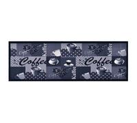 vidaXL Tapis de sol de cuisine lavable Bleu café 45x150 cm