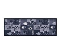 vidaXL Tapis de sol de cuisine lavable Bleu café 45x150 cm
