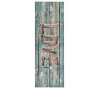 Tapis de sol de cuisine 45 x 150 cm lavable motif amour dessus en velours dos en latex