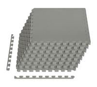 vidaXL Tapis de Sol de Piscine 24 pcs Gris 8,64 m² Mousse EVA, Tapis de Sol Moderne rectangulaire pour Piscine, Mousse Anti-dérapante, résistant à l'eau, idéal pour l'extérieur