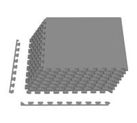 vidaXL Tapis de Sol de Piscine 24 pcs Gris 8,64 m² Mousse EVA, Tapis de Sol Moderne rectangulaire pour Piscine, Mousse Anti-dérapante, résistant à l'eau, idéal pour l'extérieur