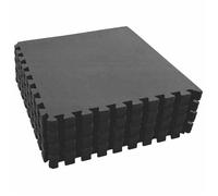 vidaXL Tapis de sol de piscine 24 pcs Noir 8,64 ㎡ Mousse EVA 3433276