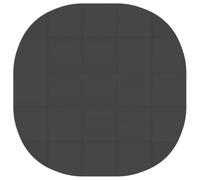vidaXL Tapis de Sol de Piscine 25 pc Ø 292 cm Rond Mousse EVA Noir