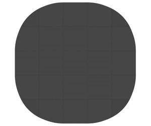 vidaXL Tapis de Sol de Piscine 25 pc Ø 292 cm Rond Mousse EVA Noir