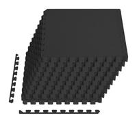 vidaXL Tapis de Sol de Piscine 40 pcs Noir 14,4 m² Mousse EVA, Tapis de Sol Moderne rectangulaire pour Piscine, Mousse Anti-dérapante, résistant à l'eau, idéal pour l'extérieur