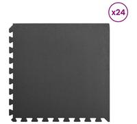 Vidaxl Tapis De Sport Puzzle 24 Pcs Noir 8,64 ¿ Mousse Eva
