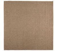 Vidaxl Tapis De Surface Carré Agira Naturel 120 X 120 Cm Polyester