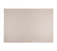 vidaXL Tapis de Surface Carré FARO Crème 120 x 120 cm Polyester, Tapis de Salon, Moderne et texturé, antidérapant, revêtement Polyester, intérieur extérieur, idéal pour l’Hiver