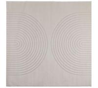 Vidaxl Tapis De Surface Carré Galati Crème 240 X 240 Cm Polyester