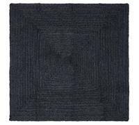 vidaXL Tapis de surface Carré Gris foncé 200 x 200 cm Jute 42010440
