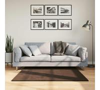 Vidaxl Tapis De Surface Carré Huarte Marron 120 X 120 Cm Polyester