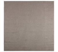 vidaXL Tapis de Surface Carré LUGO Taupe 200 x 200 cm Polyester, Tapis Moderne antidérapant, Grand modèle, Polyester, Doux au Toucher, idéal pour Salon intérieur