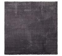 Vidaxl Tapis De Surface Carré Sirolo Anthracite 240 X 240 Cm Polyester