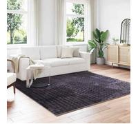 vidaXL Tapis SIROLO Carré Beige 200 x 200 cm Polyester antidérapant lavable en machine