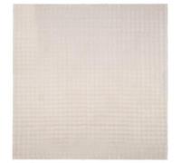 vidaXL Tapis de Surface Carré SIROLO Beige 200 x 200 cm Polyester, Tapis Moderne pour Salon, antidérapant, texturé, Facile à Entretenir, Grand Format et Lavable en Machine